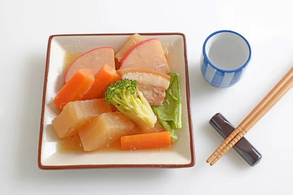 Deliciosa Cazuela Japonesa Con Sake — Foto de Stock