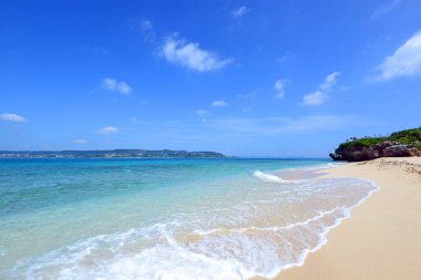 Okinawa güzel bir plaj