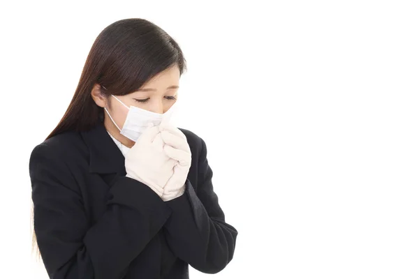 Woman Bad Condition Having Flu — Stock Photo, Image