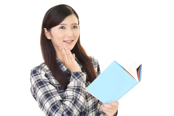 Woman Reading Book — Stock Photo, Image