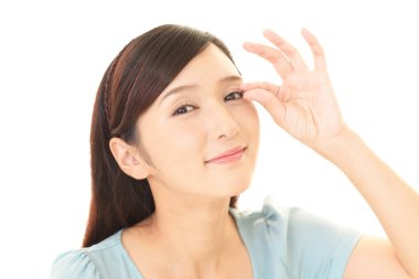 Çekici Asyalı genç kadın