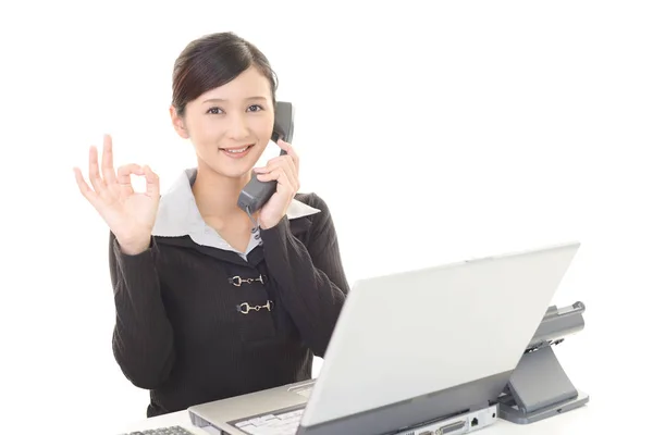 Business Woman Enjoying Success — Stock Photo, Image