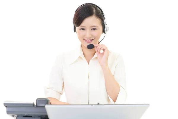 Ler Call Center Operatör — Stockfoto