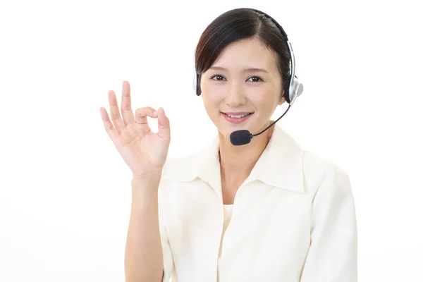 Operator Who Enjoys Work — Stock Photo, Image