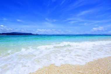 Okinawa güzel bir plaj