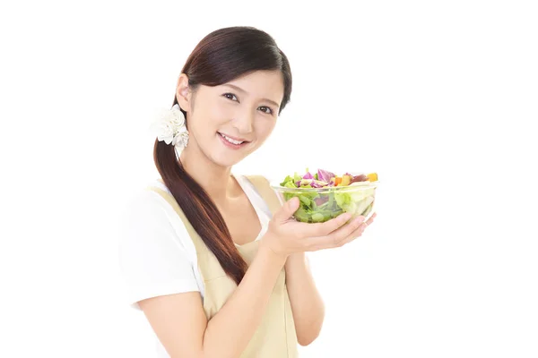 Housewife Who Enjoys Cooking — Stock Photo, Image