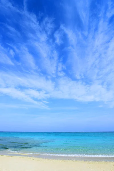 Güzel Gökyüzü Deniz Okinawa — Stok fotoğraf