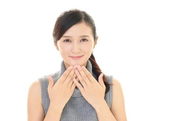 Mooie Jonge Vrouw Glimlachen — Stockfoto