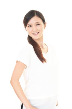 Rahat, güzel genç bayan..