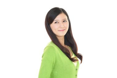 Rahat, güzel genç bayan..