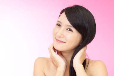 Rahat, güzel genç bayan..