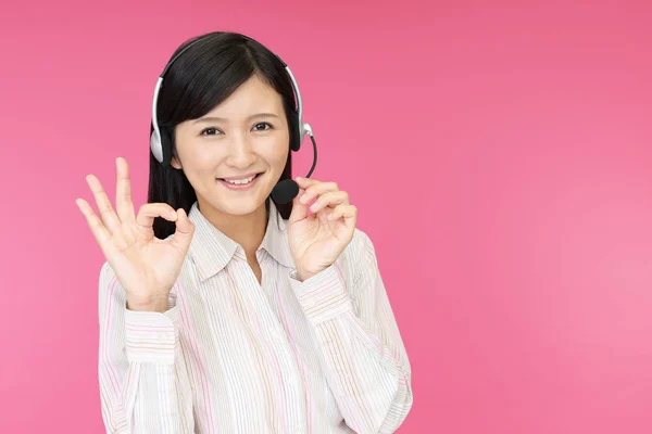 Operator Who Enjoys Work — Stock Photo, Image