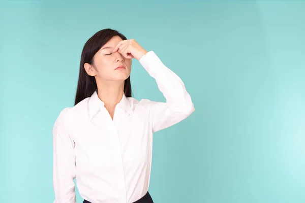 Woman Eyestrain — Stock Photo, Image