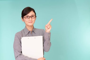 Asya iş kadın işaret