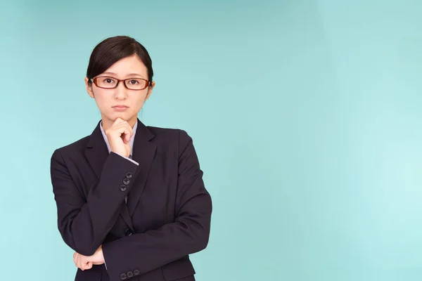 Retrato Mujer Negocios Que Incómoda —  Fotos de Stock