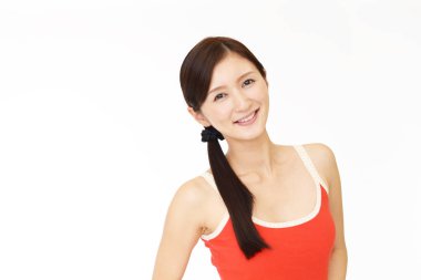 Çekici Asyalı genç kadın