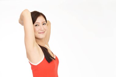 Çekici Asyalı genç kadın