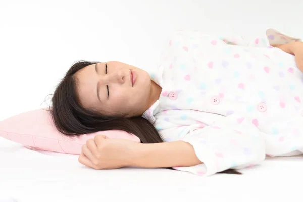 Mujer Durmiendo Cama — Foto de Stock
