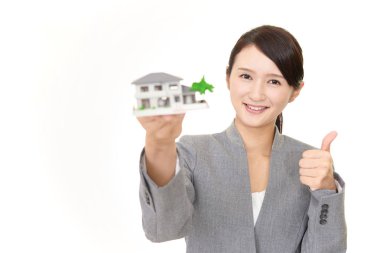 Asya iş kadını özellikli bir konut