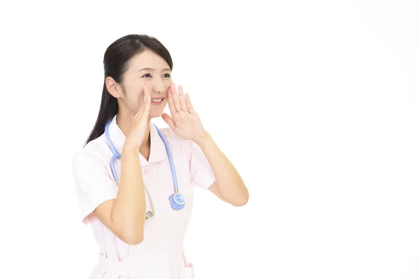 Infirmière Qui Applaudit — Photo