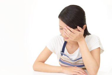 Depresyon Asya ev kadını