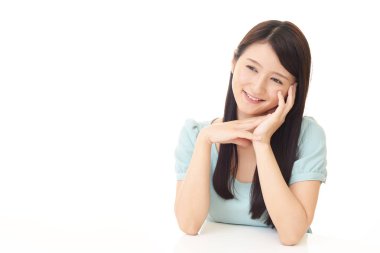 Rahat, güzel genç bayan..