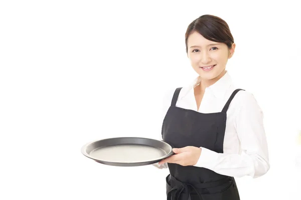 Portrait Asian Waitress — Stock Photo, Image