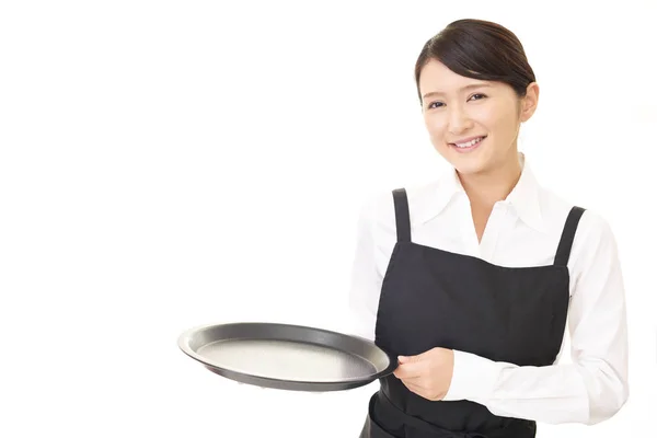 Portrait Asian Waitress — Stock Photo, Image