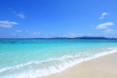 Okinawa güzel bir plaj