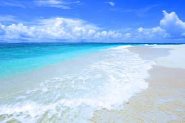 Okinawa güzel bir plaj