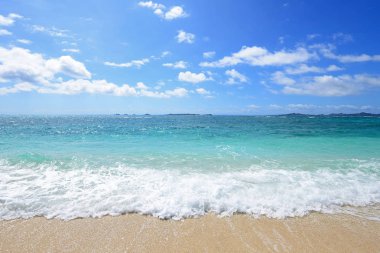 Okinawa güzel bir plaj