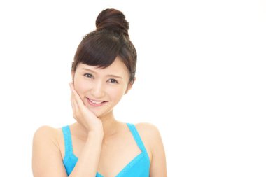 Çekici Asyalı genç kadın