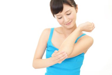 Cilt yapan kadın bakım.