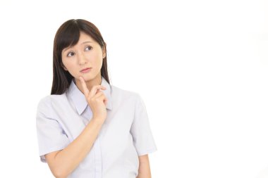 düşündüm ve üzgün üzgün kadın içinde