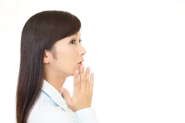 Retrato Una Mujer Preocupada —  Fotos de Stock