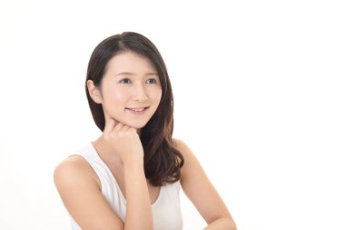 Rahat, güzel genç bayan..