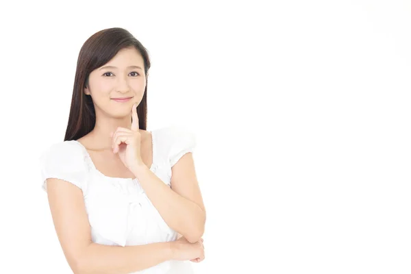 Hermosa Joven Sonriendo — Foto de Stock