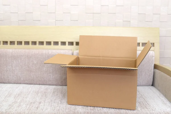 Cardboard Box Couch — Stock Photo, Image