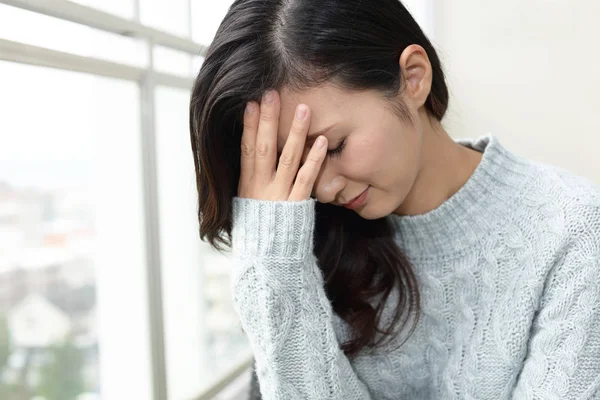 Mujer Joven Depresión —  Fotos de Stock