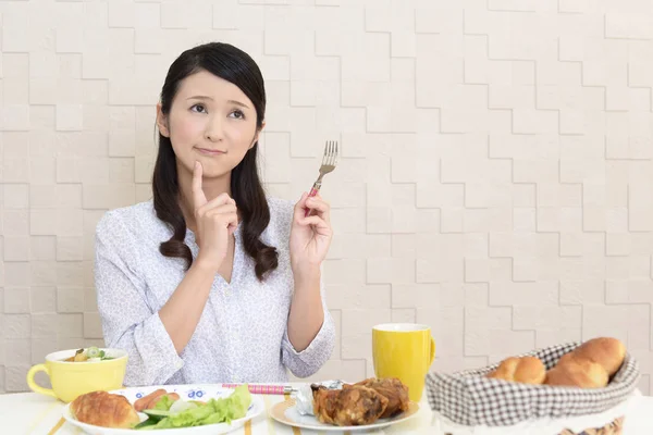 Portrait Woman Diet — Stock Photo, Image