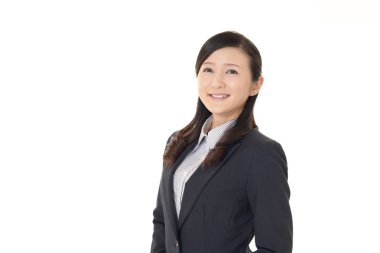 Genç bir iş kadınının portresi