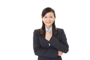 Genç bir iş kadınının portresi