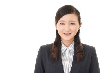 Genç bir iş kadınının portresi