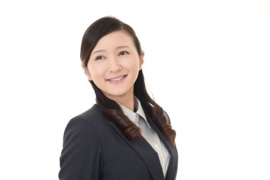 Genç bir iş kadınının portresi