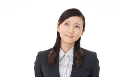 Genç bir iş kadınının portresi