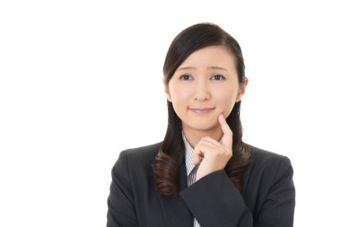 Huzursuz Asya iş kadını 