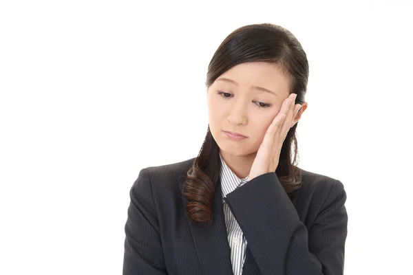 Mujer Negocios Que Está Cansada — Foto de Stock