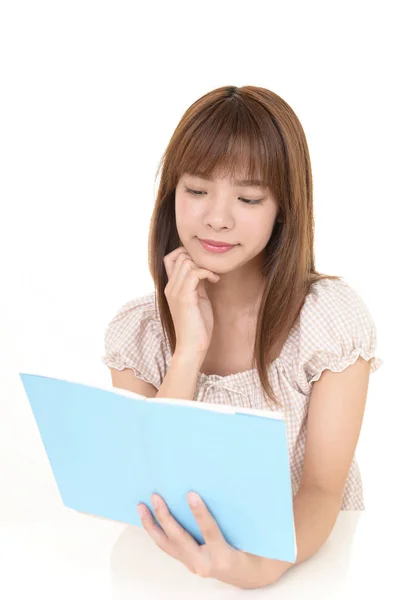 Woman Reading Book — Stock Photo, Image