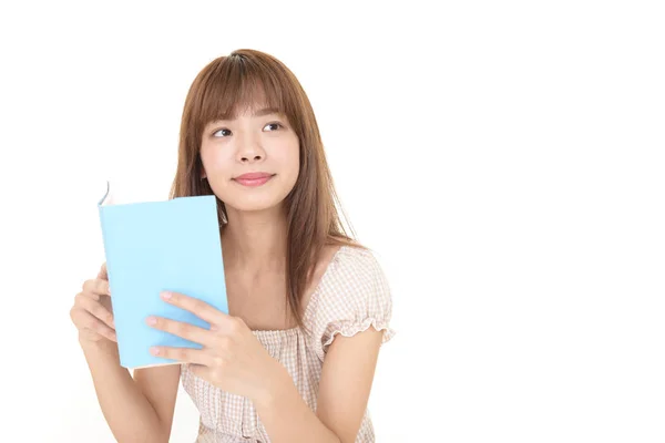 Young Woman Reading Book — Stock Photo, Image