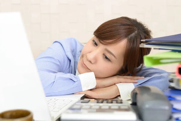 Mujer Negocios Que Está Cansada — Foto de Stock
